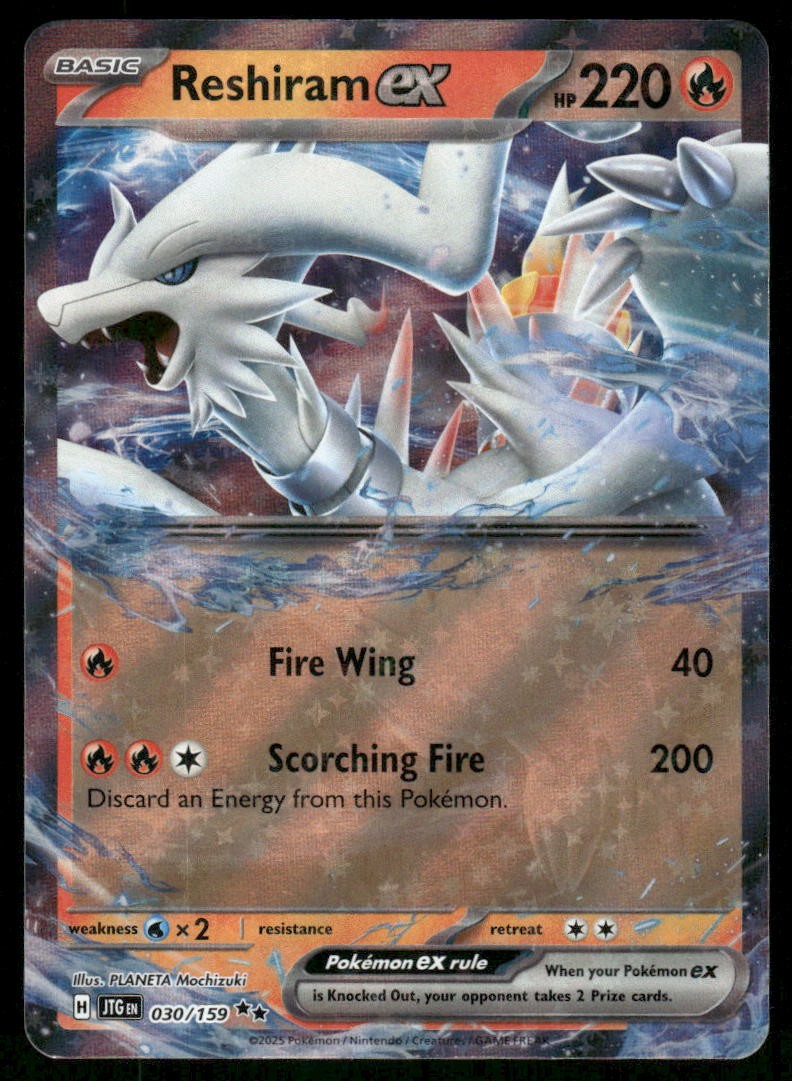 Pokemon Cards Reshiram ex 030/159 Journey Together Double Rare NM *30