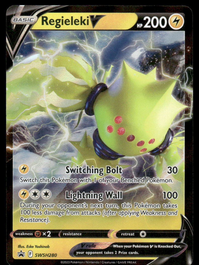 Pokemon Cards Regieleki V SWSH280 SWSH Black Star Promo NM0
