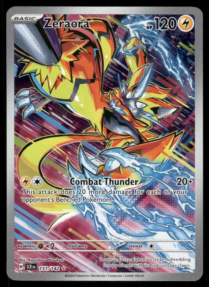 Pokemon Cards Zeraora 151/142 Stellar Crown Illustration Rare NM0