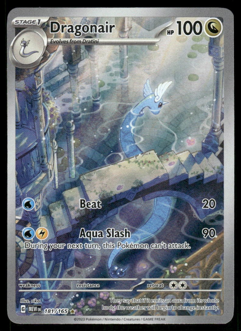 Pokemon Cards Dragonair 181/165 151 Illustration Rare LP0