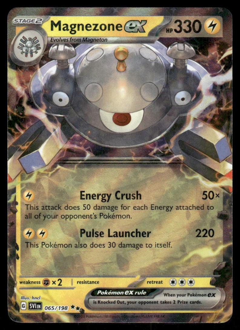 Pokemon Cards Magnezone ex 065/198 Scarlet & Violet Double Rare NM0