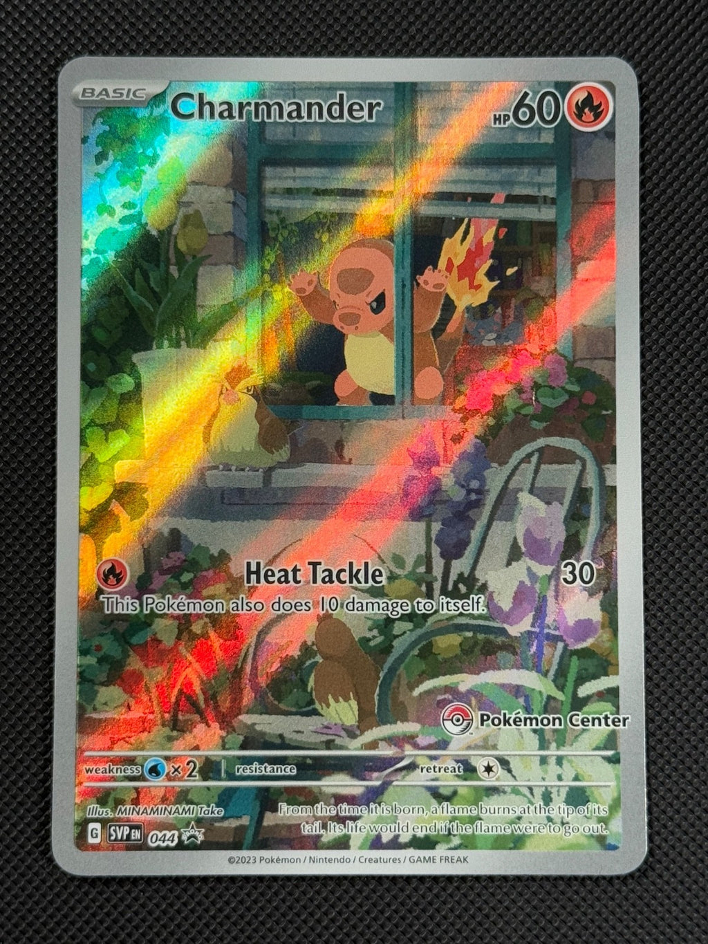 Charmander SVP 044 POKEMON CENTER Pokémon Card S&V Obsidian Flames Promo Holo0