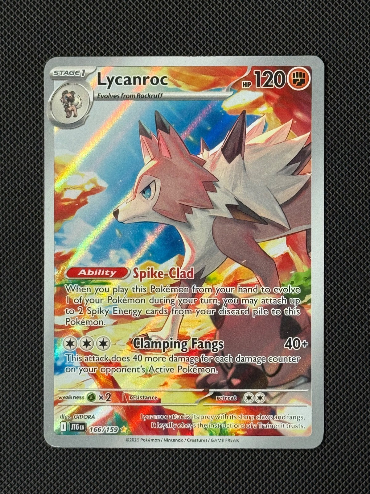 Lycanroc 166/159 IR Pokémon Card Journey Together NM0