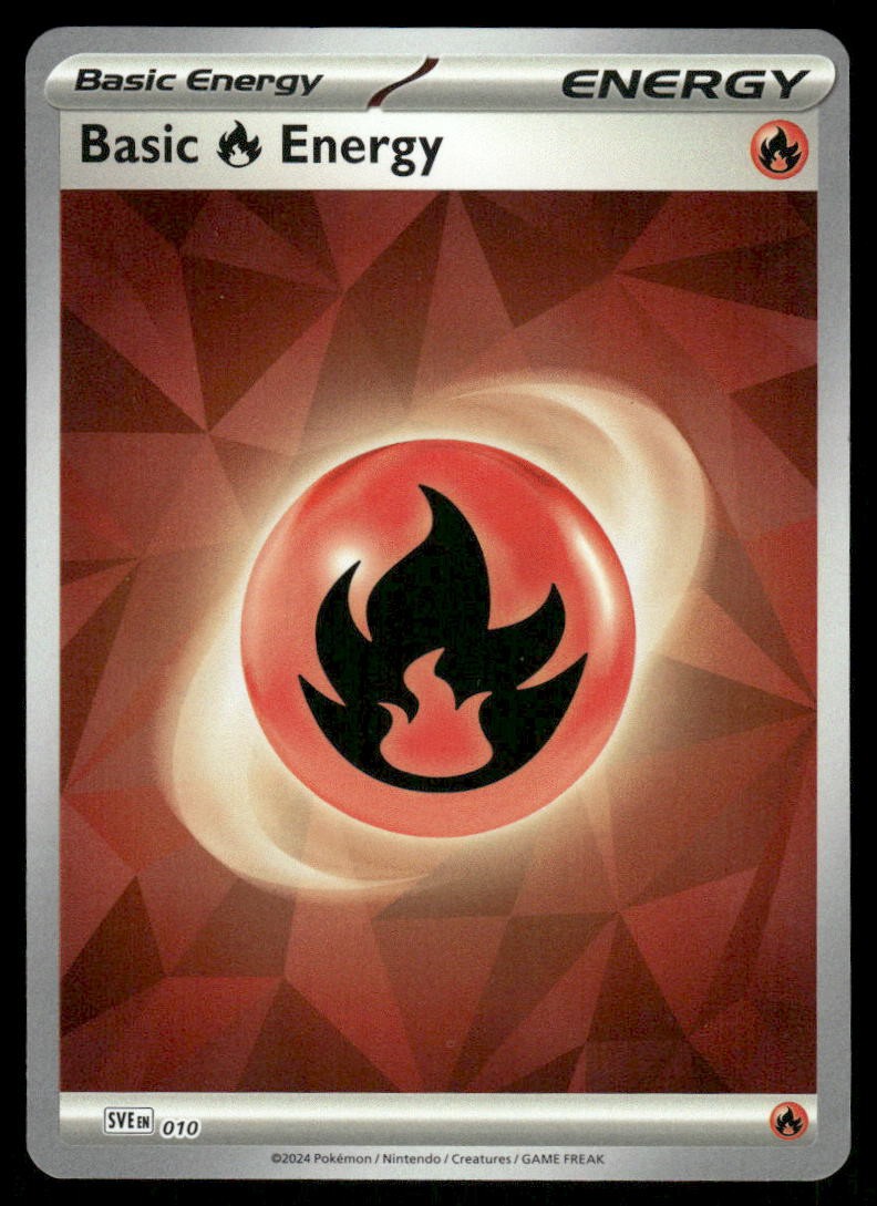 Pokemon Cards Basic Fire Energy 010 Prize Pack Series Cards Common NM0
