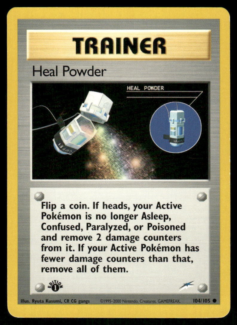 Pokemon Cards Heal Powder 104/105 1ST EDITION Neo Destiny WOTC Common NM0