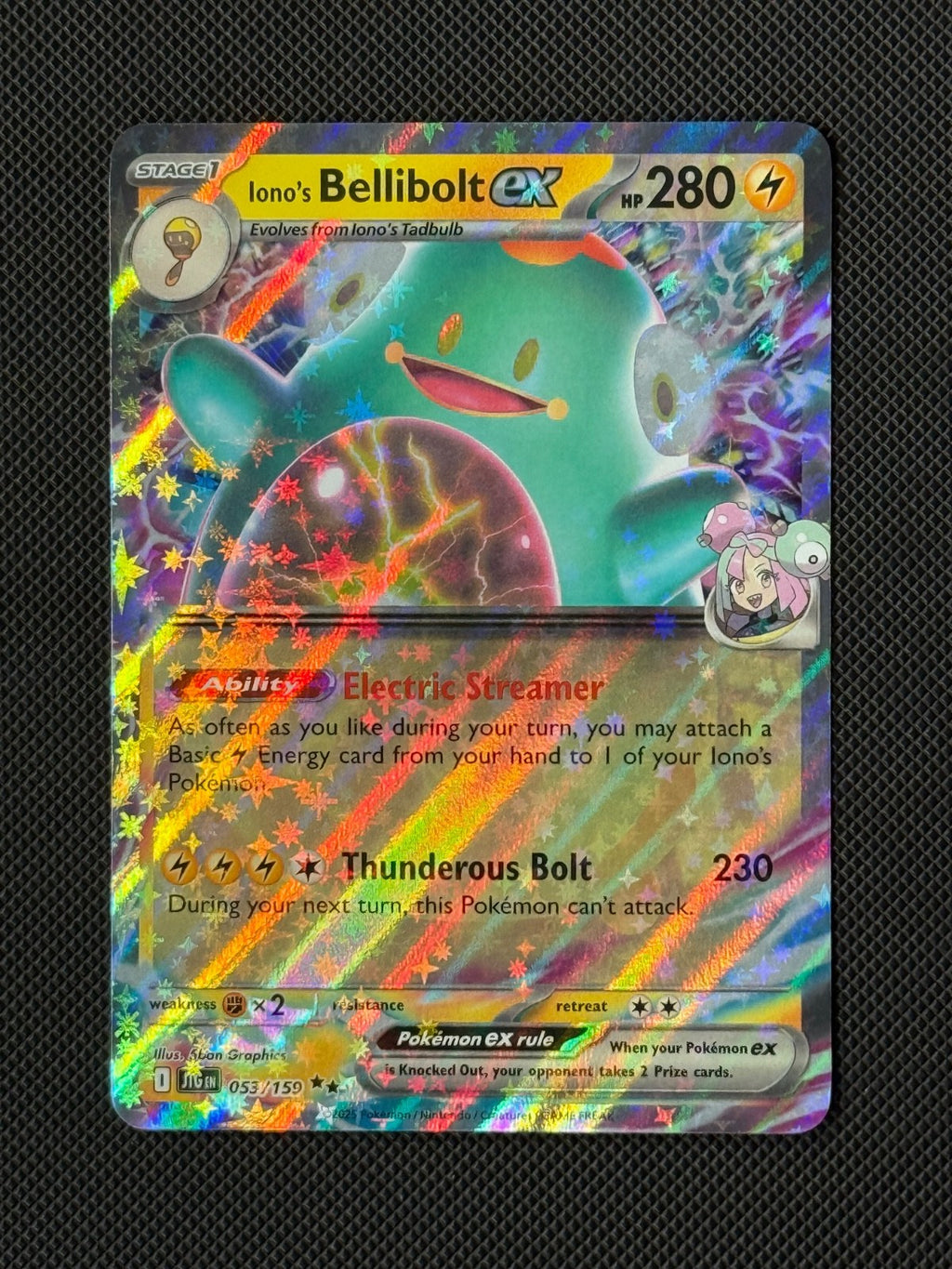 Iono's Bellibolt ex 053/159 Pokémon Card Journey Together NM0