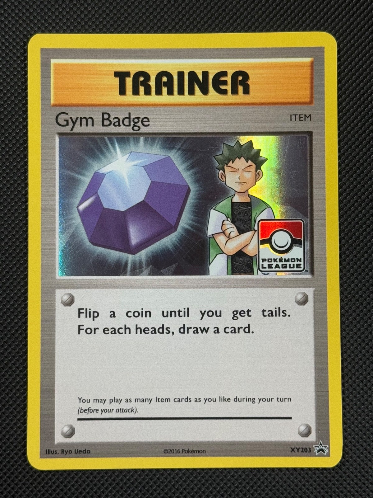 Gym Badge XY203 HOLO Pokémon Card XY Black Star Promo Holo Rare Brock0