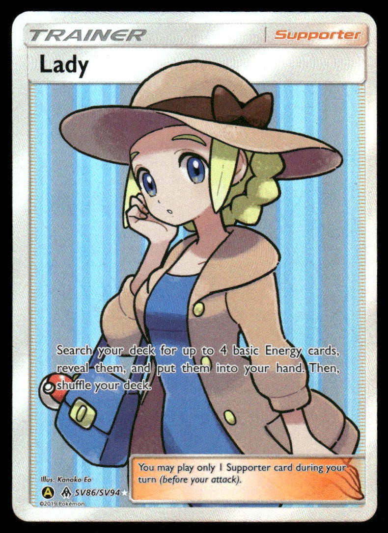 Pokemon Cards Lady SV86/SV94 Hidden Fates Full Art Rare Ultra NM0