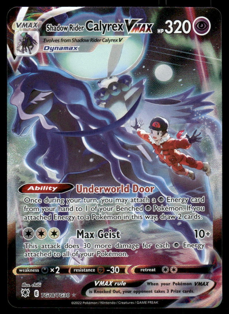 Pokemon Cards Shadow Rider Calyrex VMAX TG18/TG30 Astral Radiance TG Holo NM0