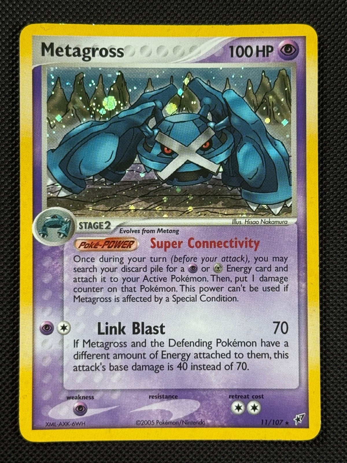 Metagross 11/107 HOLO Pokémon Card EX Deoxys Holo Rare0