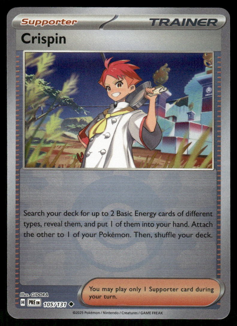 Pokemon Cards Crispin 133/142 Reverse Holo Stellar Crown Pokeball NM *20