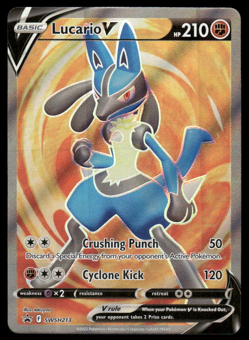 Pokemon Cards Lucario V SWSH213 SWSH Black Star Promo NM0