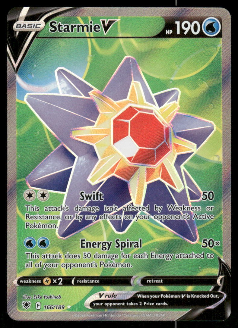 Pokemon Cards Starmie V 166/189 Astral Radiance Rare Ultra NM0