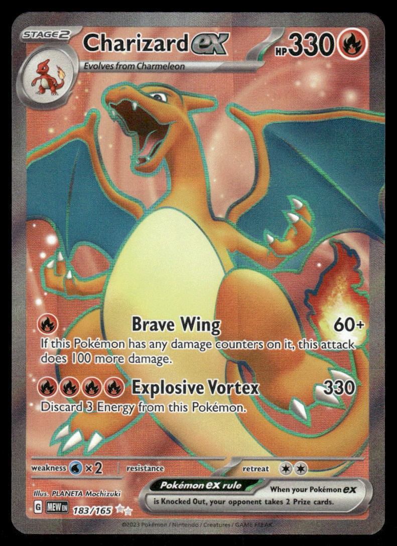 Pokemon Cards Charizard ex 183/165 151 Ultra Rare NM *20