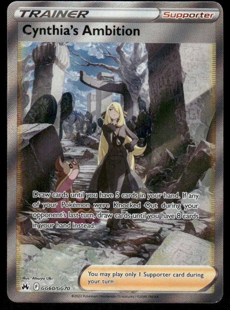 Pokemon Cards Cynthia's Ambition GG60/GG70 Crown Zenith Galarian Gallery NM0