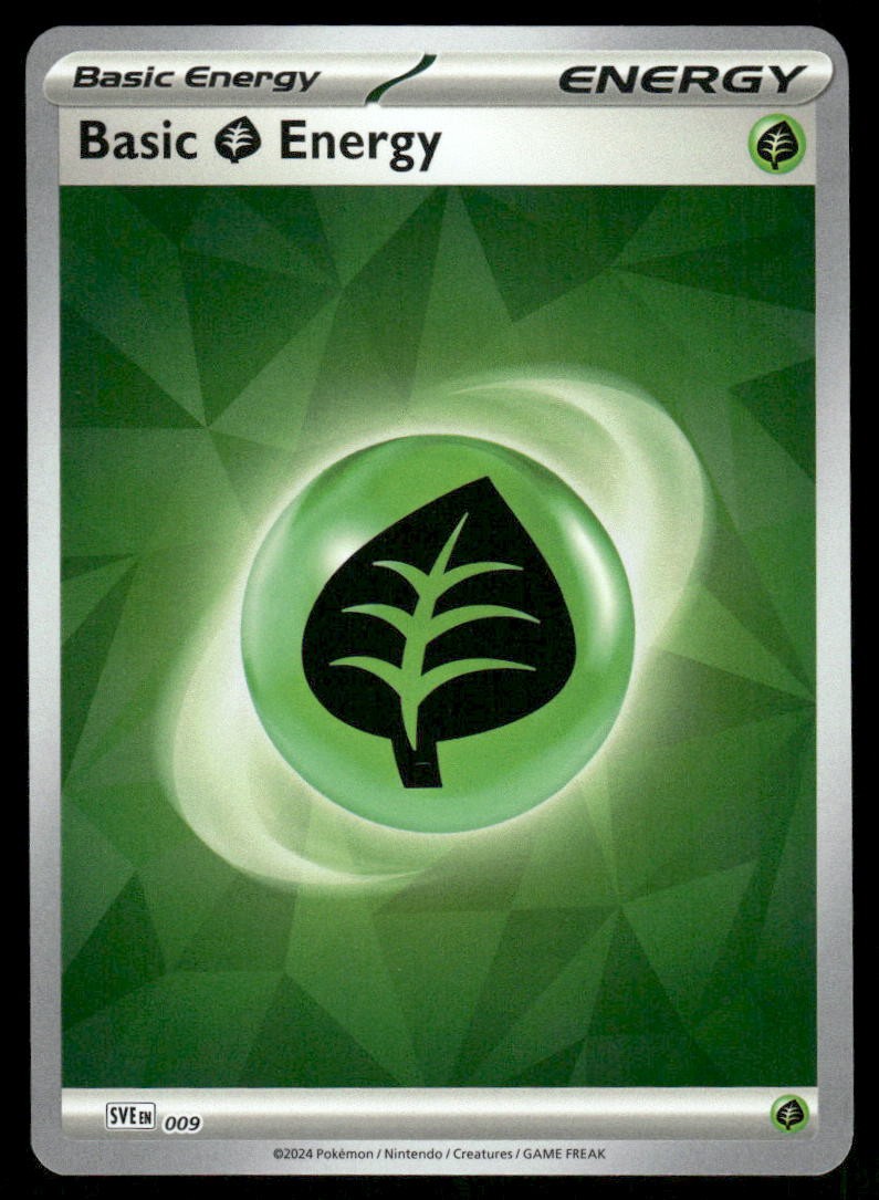 Pokemon Cards Basic Grass Energy 009 Scarlet & Violet Energies NM0