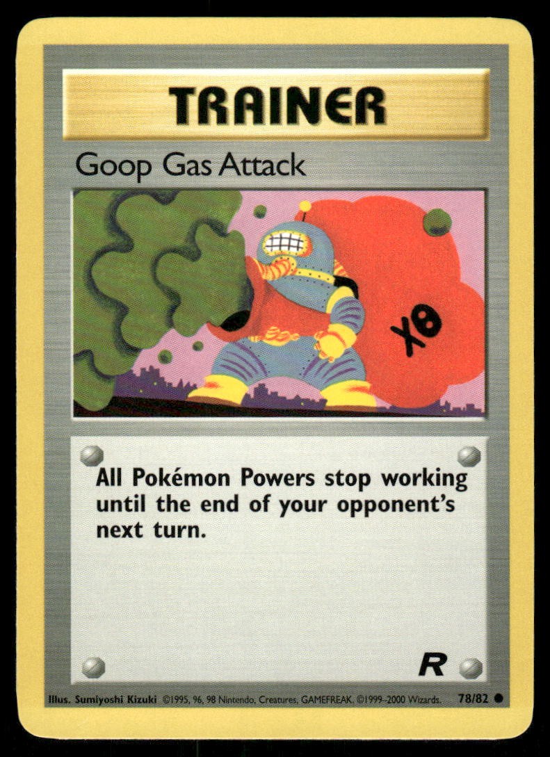Pokemon Cards Goop Gas Attack 78/82 UNLIMITED Team Rocket WOTC Common NM0