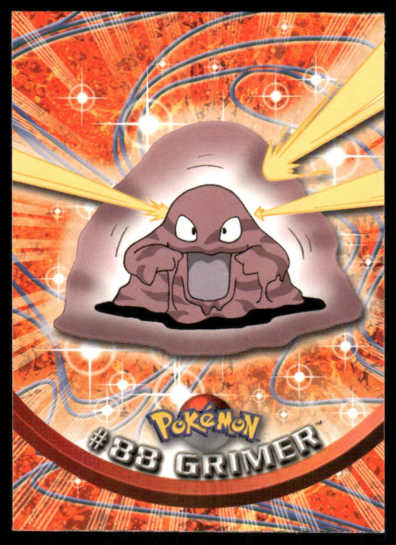 Pokemon Cards Grimer #88 Topps Trading Cards Series 2 NM *30
