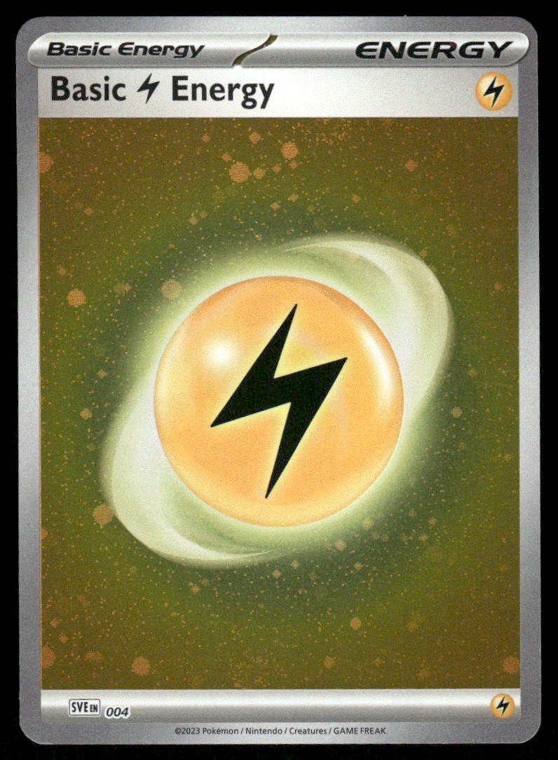 Pokemon Cards Basic Lightning Energy 004 Scarlet & Violet Energies Common NM *20