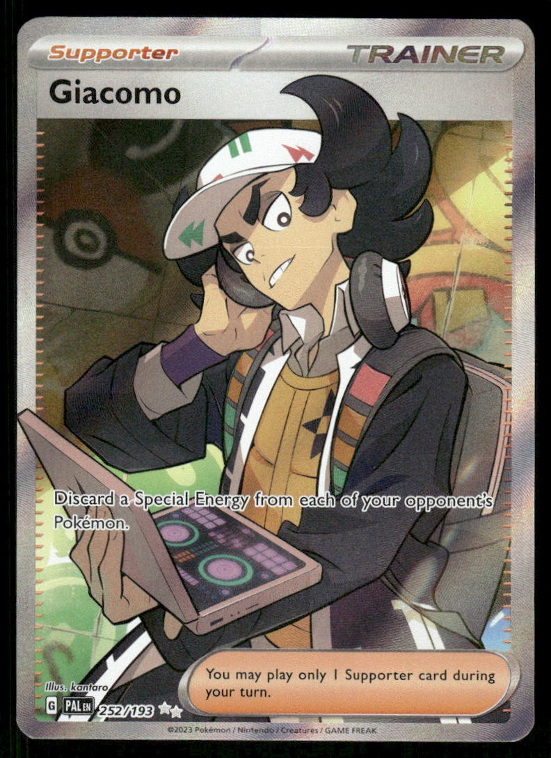 Pokemon Cards Giacomo 252/193 Paldea Evolved Ultra Rare NM0