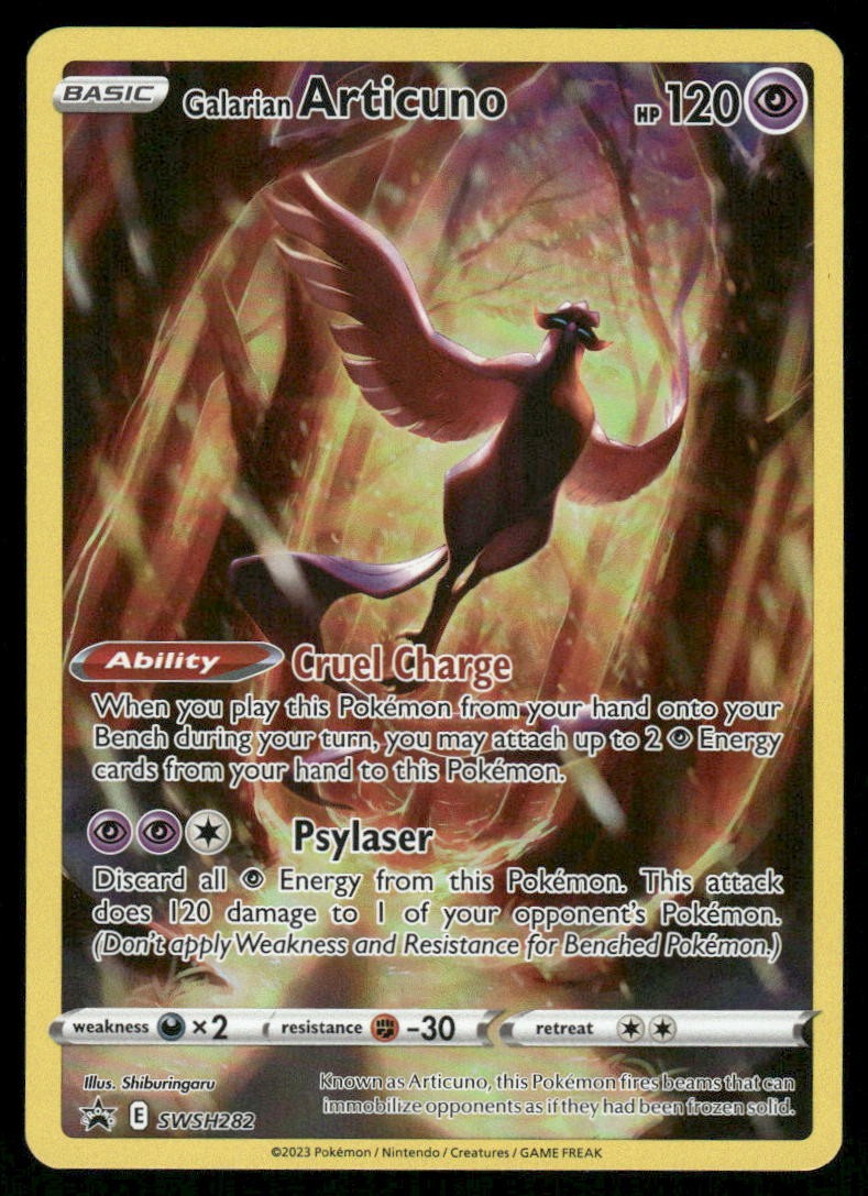 Pokemon Cards Galarian Articuno SWSH282 SWSH Black Star Promo NM *20