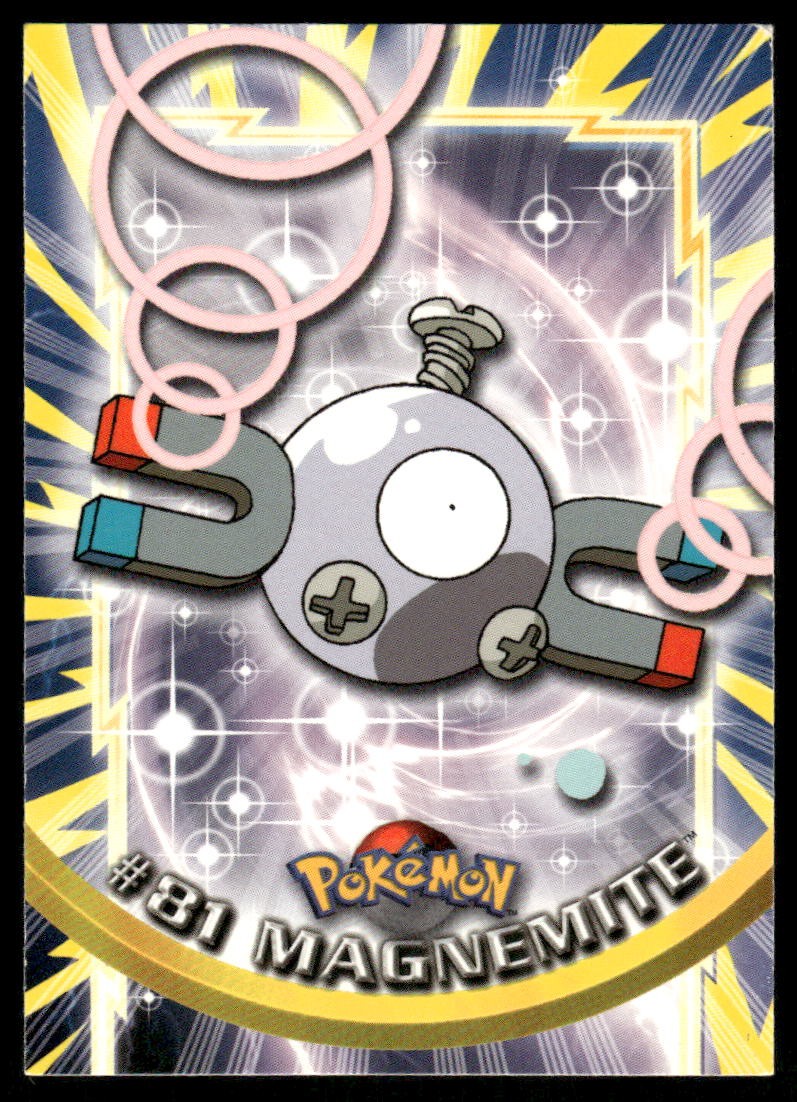 Pokemon Cards Magnemite #81 Topps Trading Cards Series 2 NM *30
