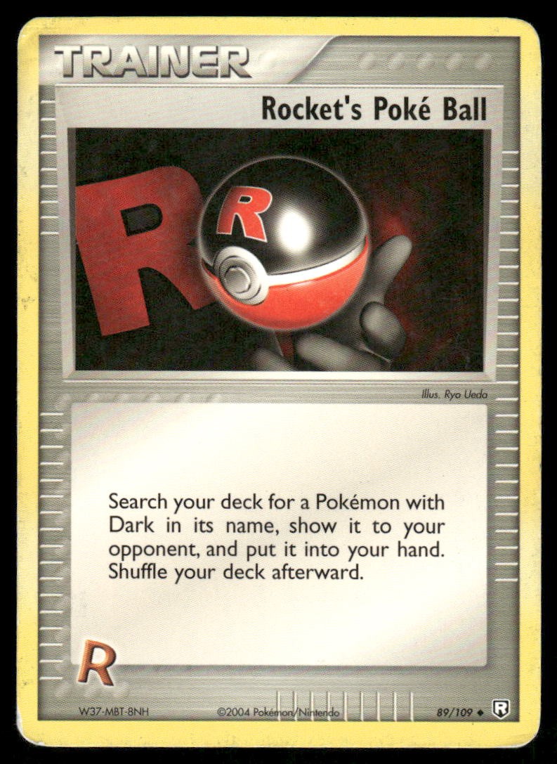 Pokemon Cards Rocket's Poke Ball 89/109 Team Rocket Returns Uncommon HP0