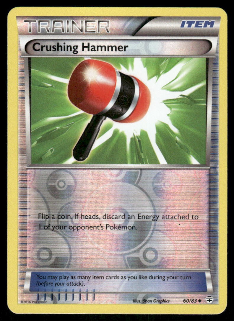 Pokemon Cards Crushing Hammer 60/83 Reverse Holo Generations NM0