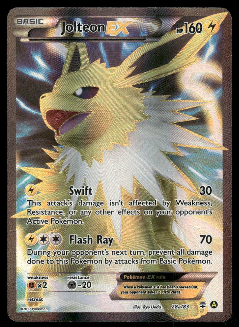 Pokemon Cards Jolteon EX 28a/83 Generations Rare Ultra NM0