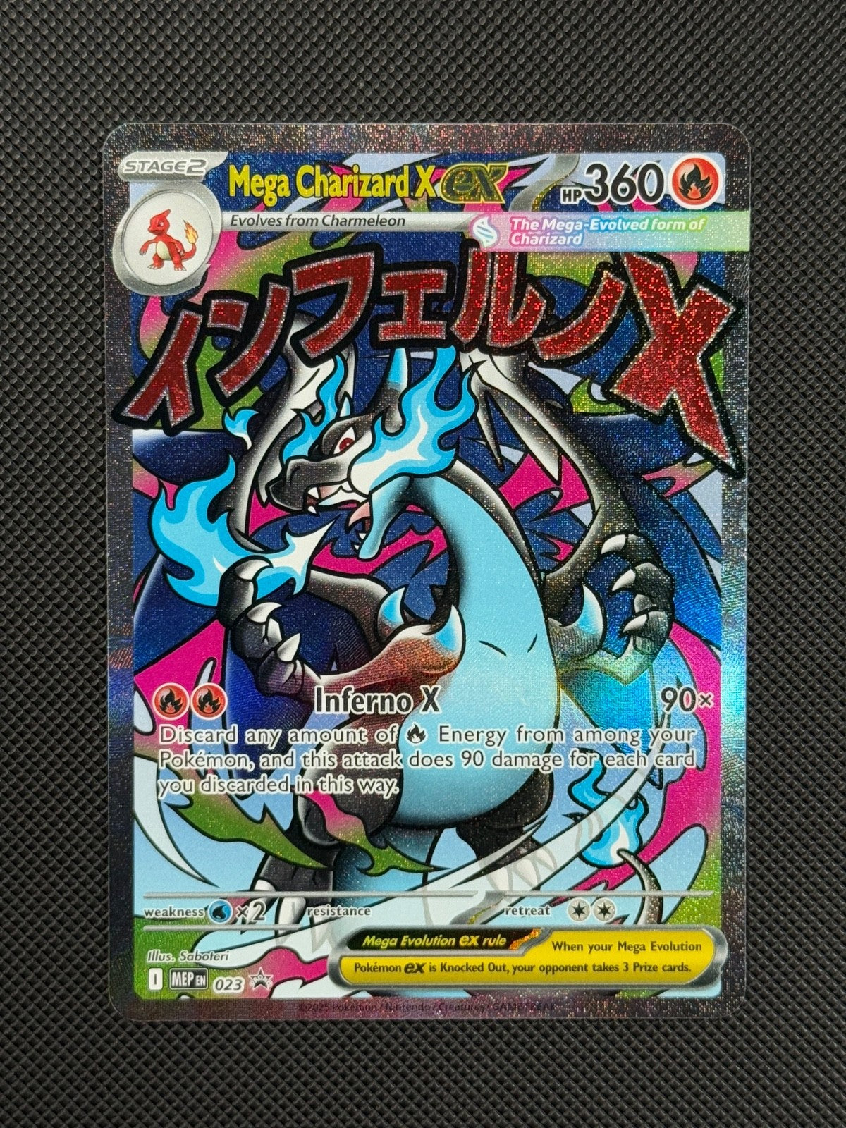 Pokémon Cards Mega Charizard X ex MEP 023 Promo MEGA Promo Holo Rare1