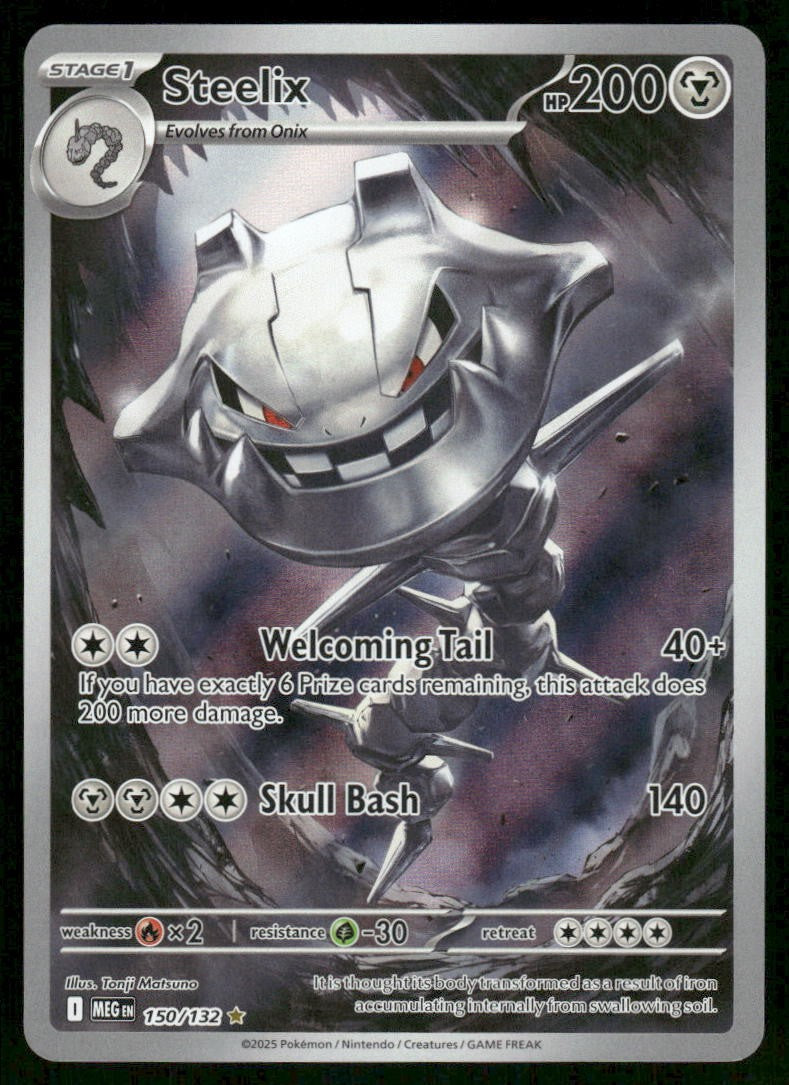 Pokemon Cards Steelix 150/132 Mega Evolution Illustration Rare NM0