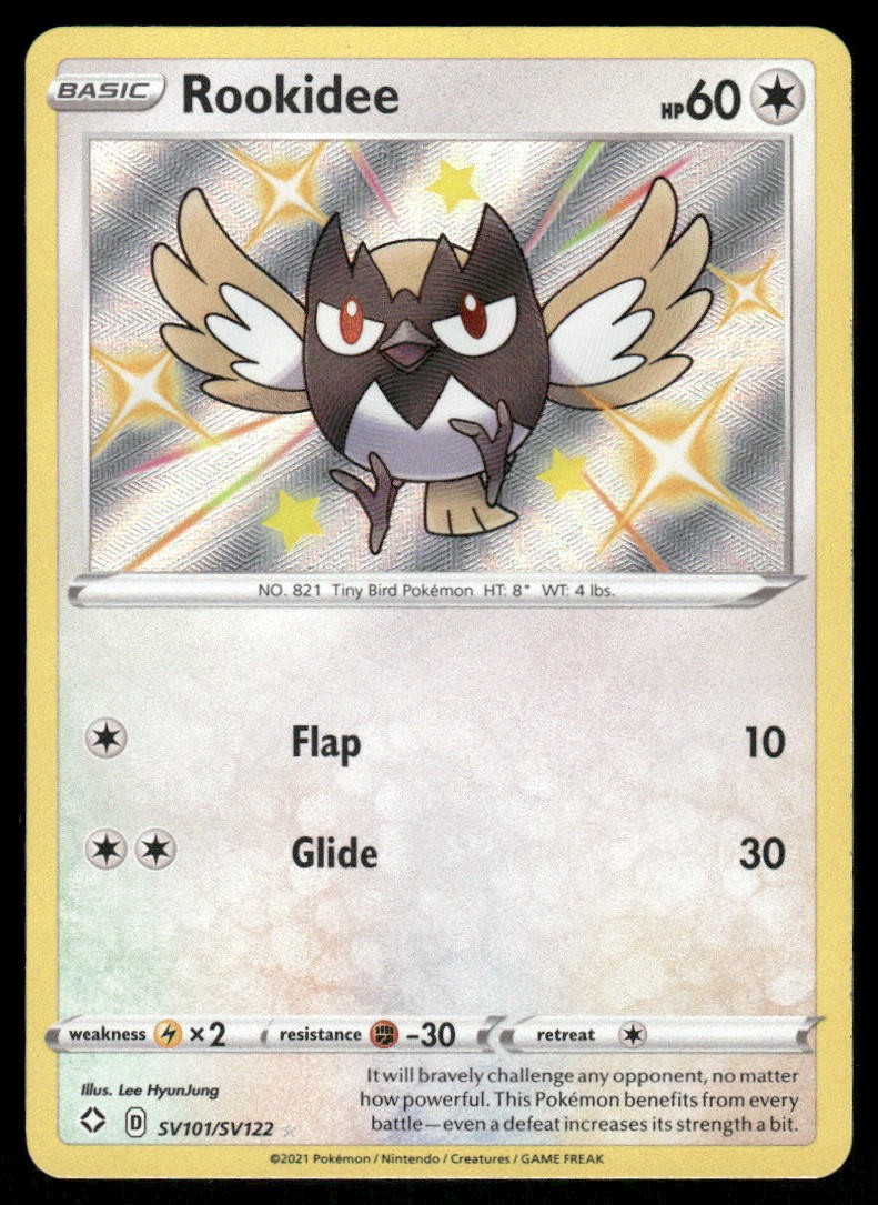 Pokemon Cards Rookidee SV101/SV122 Shining Fates Shiny Vault Rare Shiny NM *20