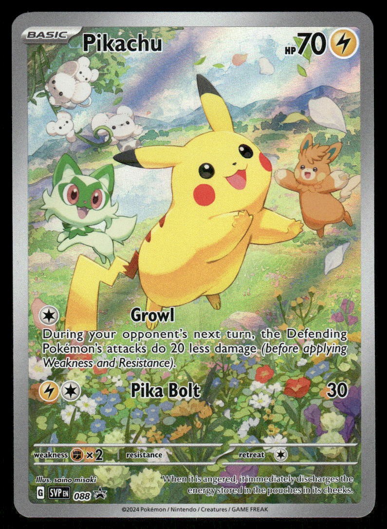 Pokemon Cards Pikachu 088 Scarlet & Violet Promo NM0