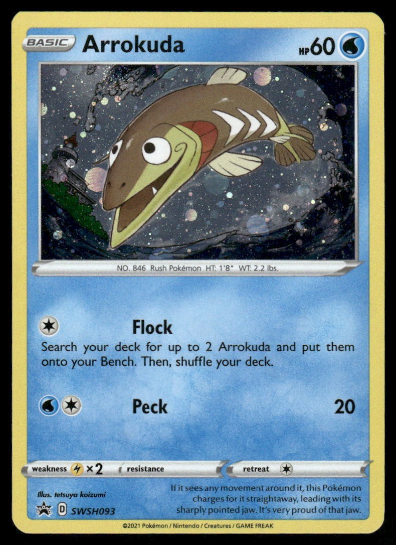 Pokemon Cards Arrokuda SWSH093 SWSH Black Star Promo LP *20