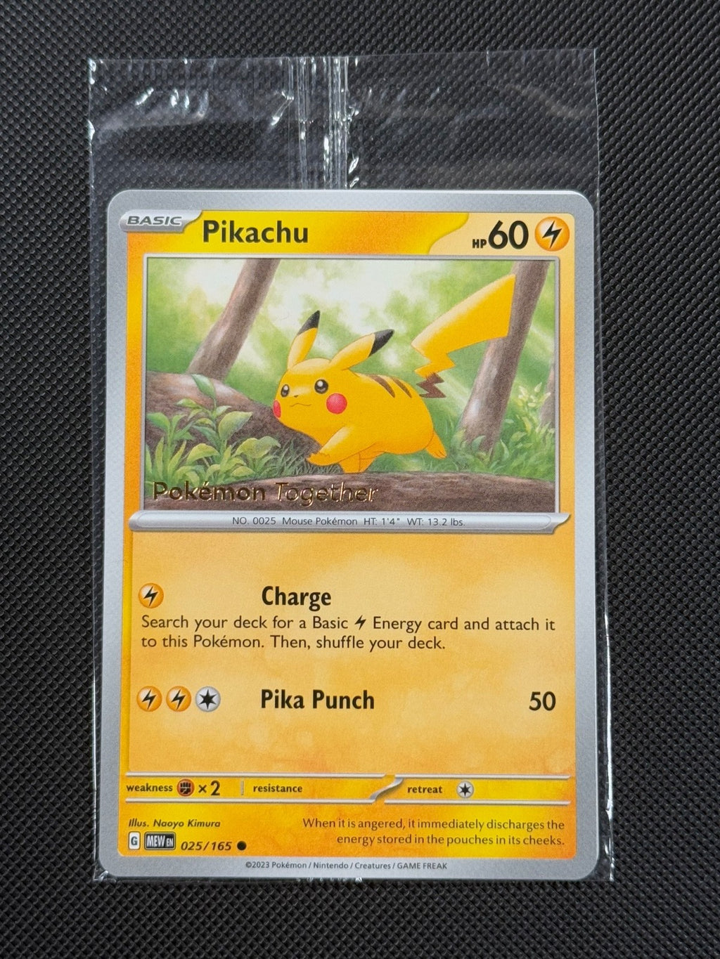 Pikachu 025/165 & Eevee 133/165 POKEMON TOGETHER Pokémon Card Sealed Poké Post2