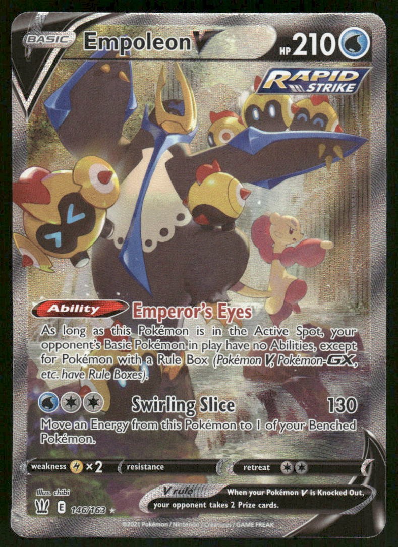 Pokemon Cards Empoleon V 146/163 Battle Styles Rare Ultra LP0