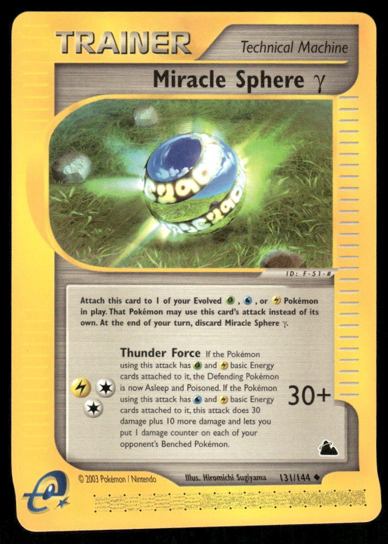Pokemon Cards Miracle Sphere γ 131/144 Skyridge Uncommon NM0