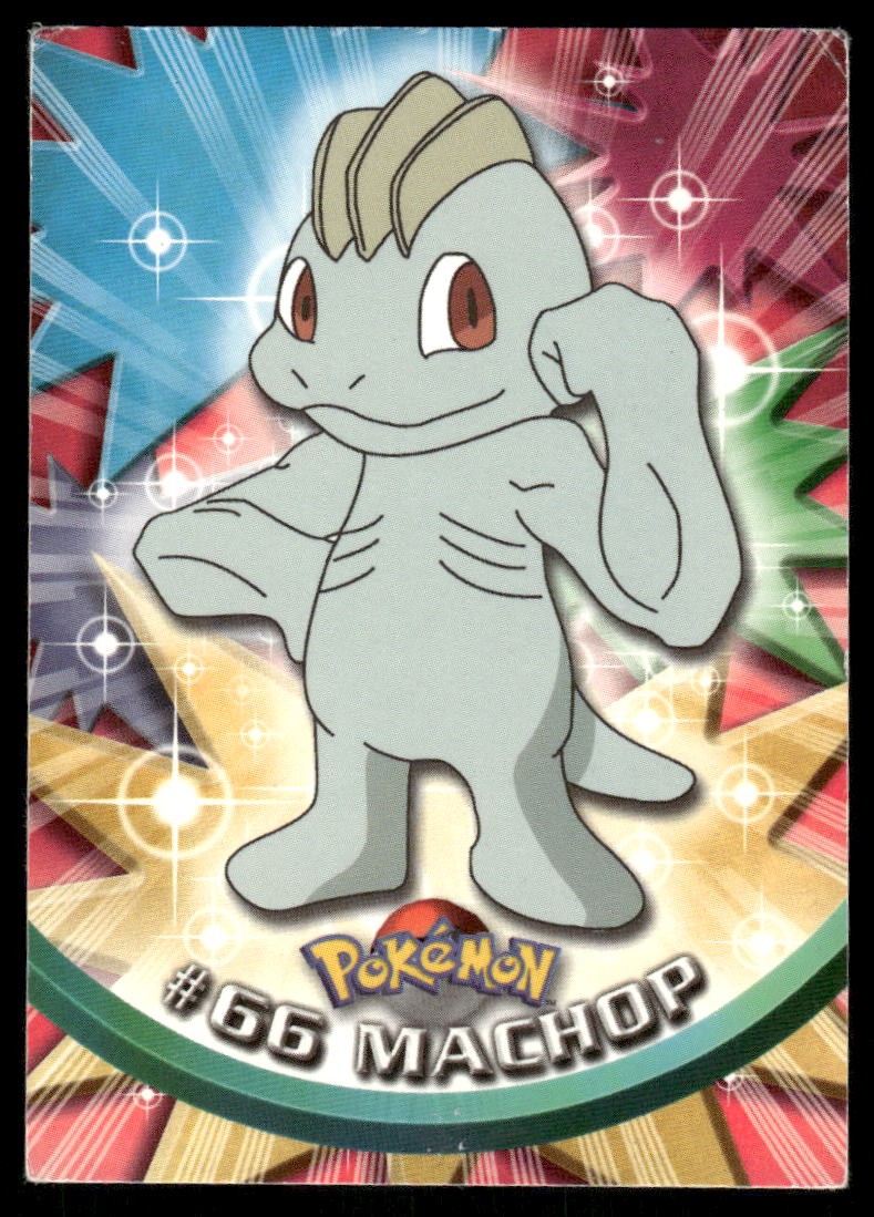Pokemon Cards Machop #66 Topps Trading Cards Series 1 LP *10