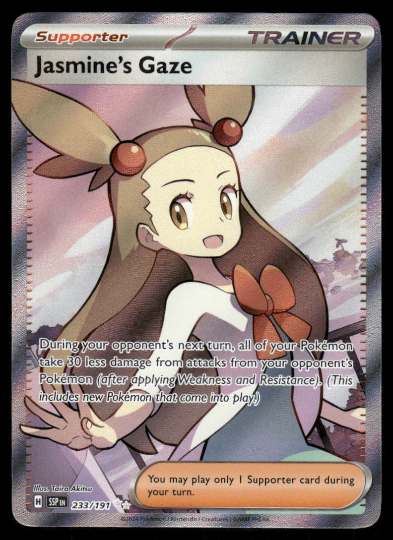 Pokemon Cards Jasmine's Gaze 233/191 Surging Sparks Ultra Rare NM0