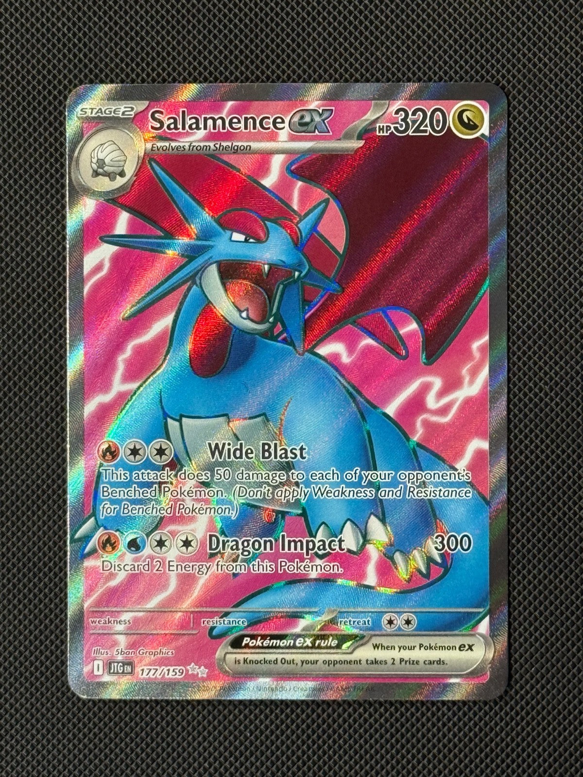 Salamence ex 177/159 Pokémon Card Journey Together NM0