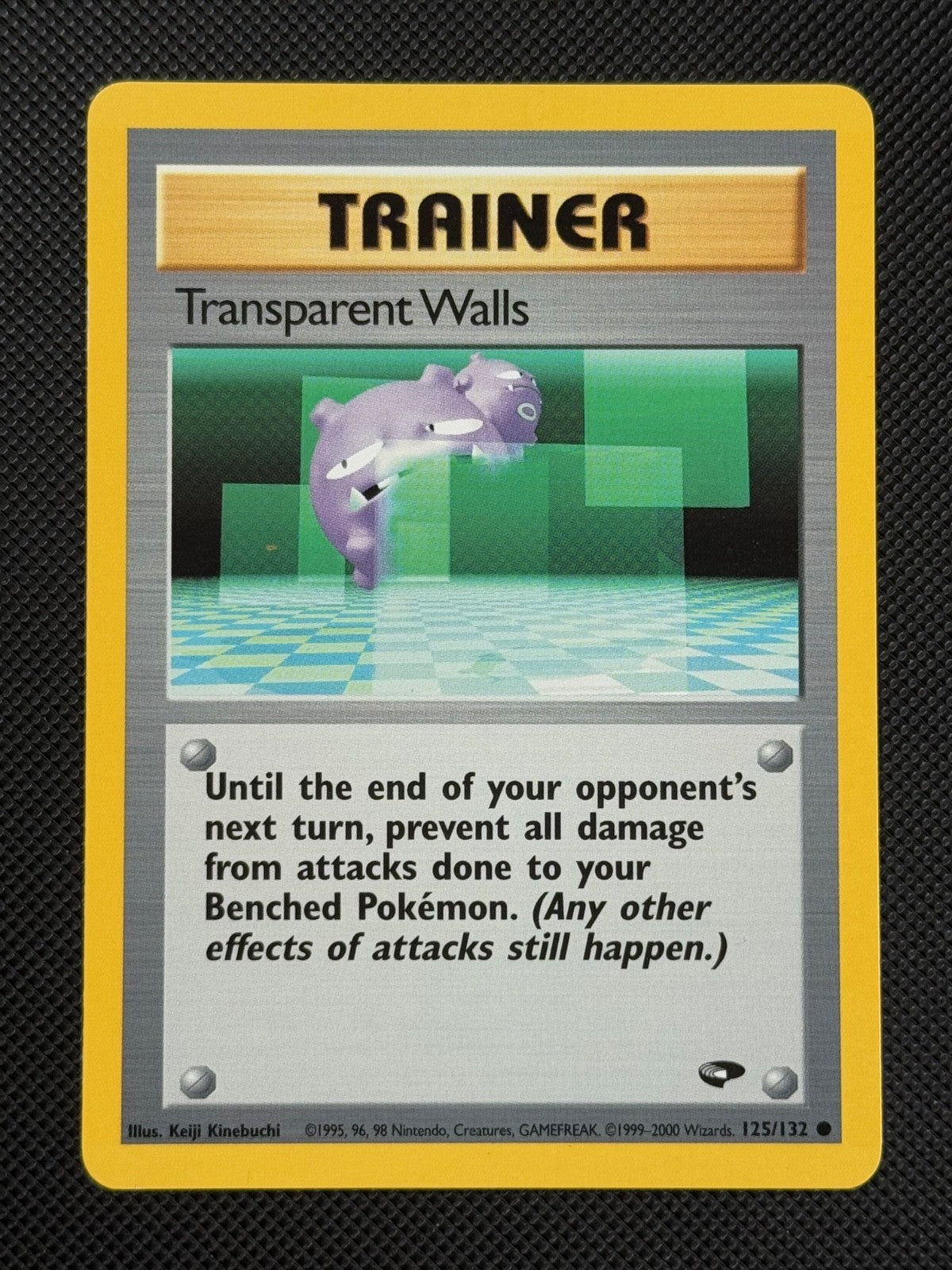 Transparent Walls 125/132 REGULAR Pokémon Card WOTC Gym Challenge Common0