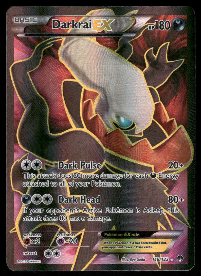 Pokemon Cards Darkrai EX 118/122 BREAKpoint Rare Ultra LP0