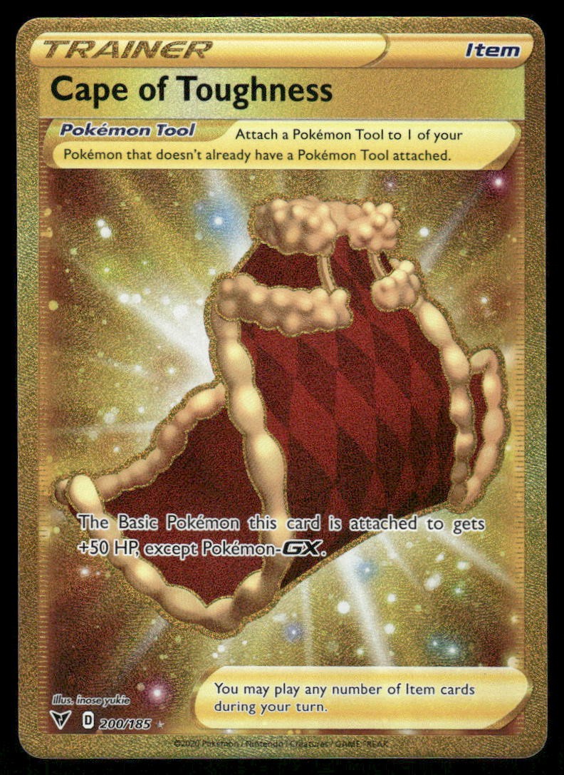 Pokemon Cards Cape of Toughness 200/185 Vivid Voltage Secret Rare NM0