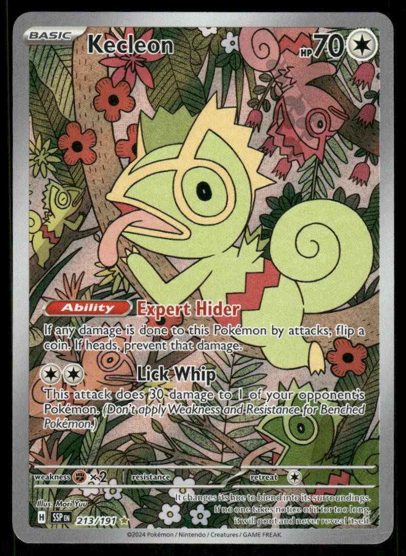 Pokemon Cards Kecleon 213/191 Surging Sparks Illustration Rare NM0