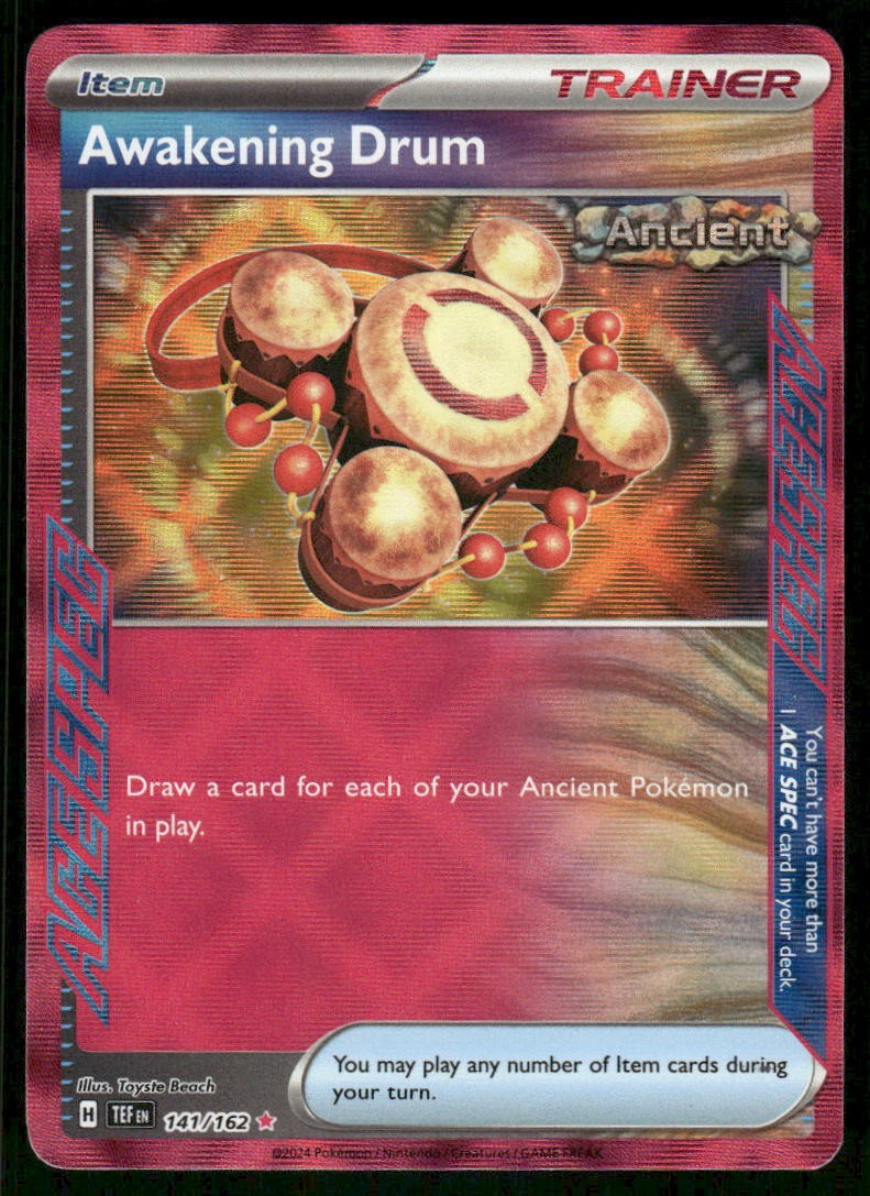 Pokemon Cards Awakening Drum 141/162 Temporal Forces ACE SPEC Rare NM0