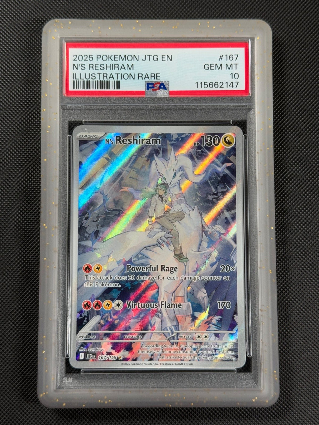 PSA 10 N's Reshiram 167/159 IR Pokémon Card S&V Journey Together GEM MINT0