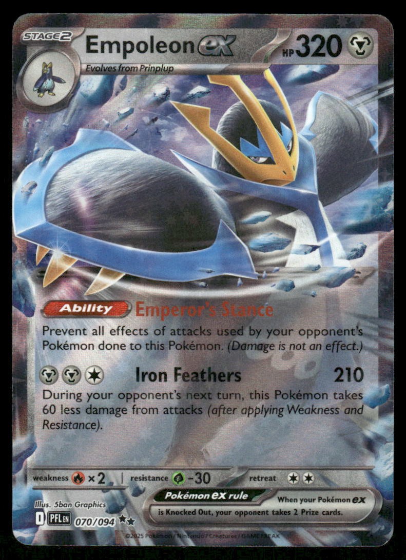 Pokemon Cards Empoleon ex 070/094 Phantasmal Flames Double Rare NM *60