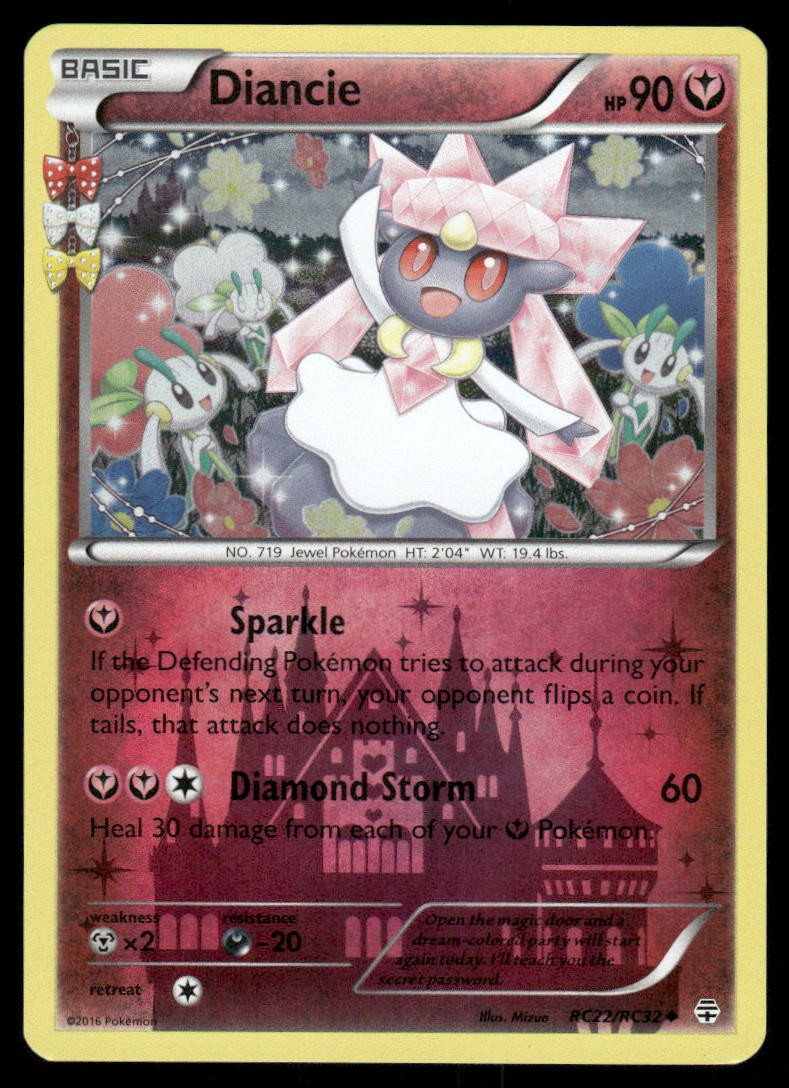 Pokemon Cards Diancie RC22/RC32 Reverse Holo Generations Uncommon NM0