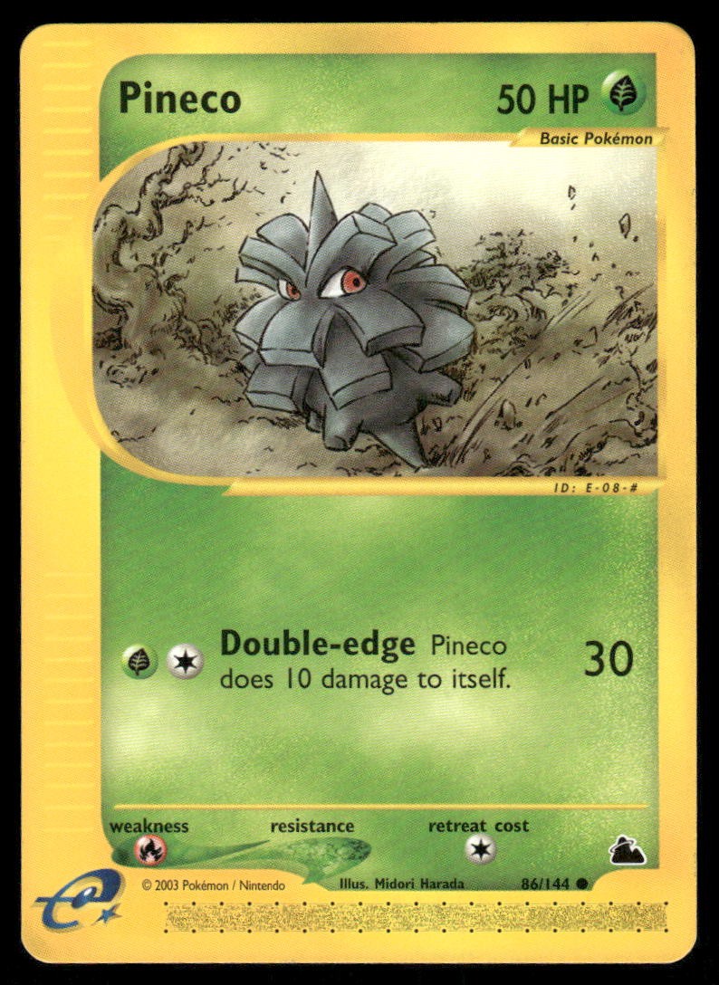 Pokemon Cards Pineco 86/144 Skyridge Common NM0