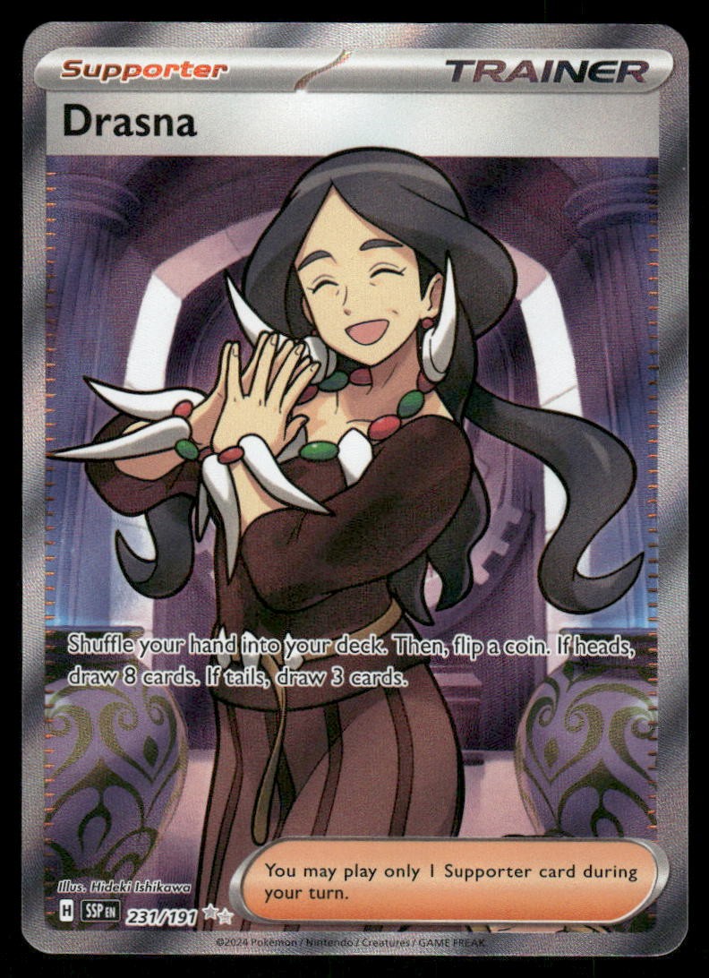 Pokemon Cards Drasna 231/191 Surging Sparks Ultra Rare NM0